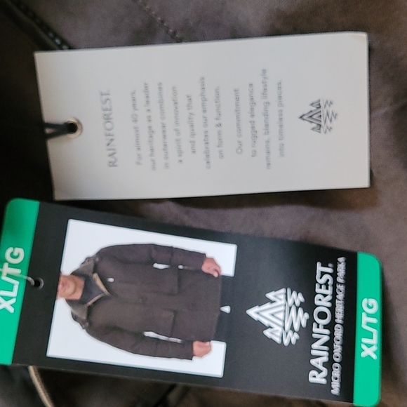 Nwt RAINFOREST micro Oxford heritage parka - Picture 4 of 7